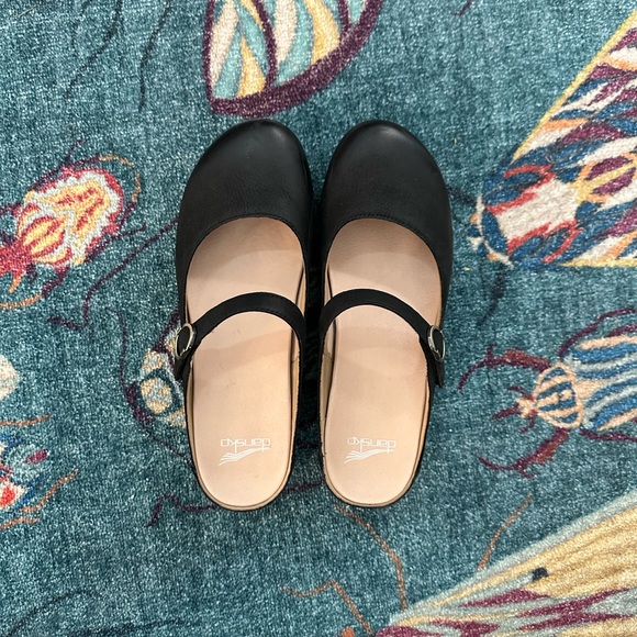 Dansko Bria Mary Jane Clogs Genuine Leather Shoes - Picture 2 of 5